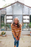 Serenity Easy Sweater in Peony/Marigold