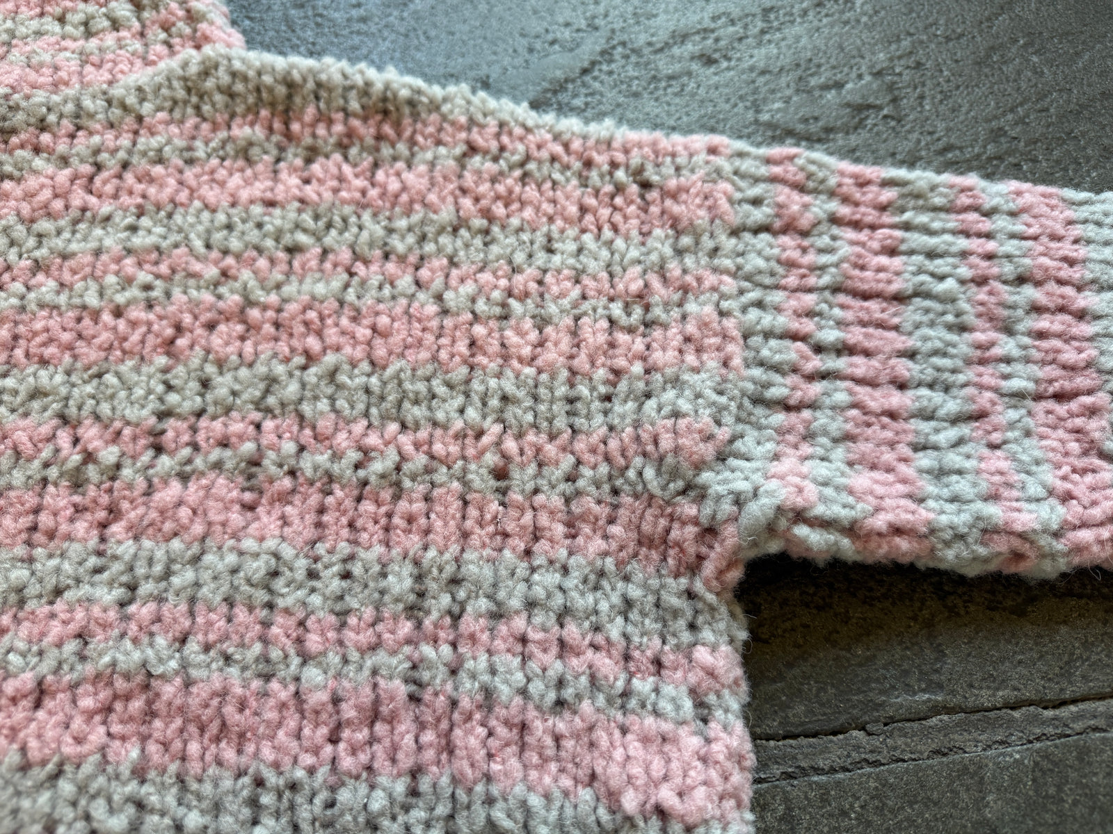 Serenity Striped Sweater ~ Peony / Go with the Flow Sample 29