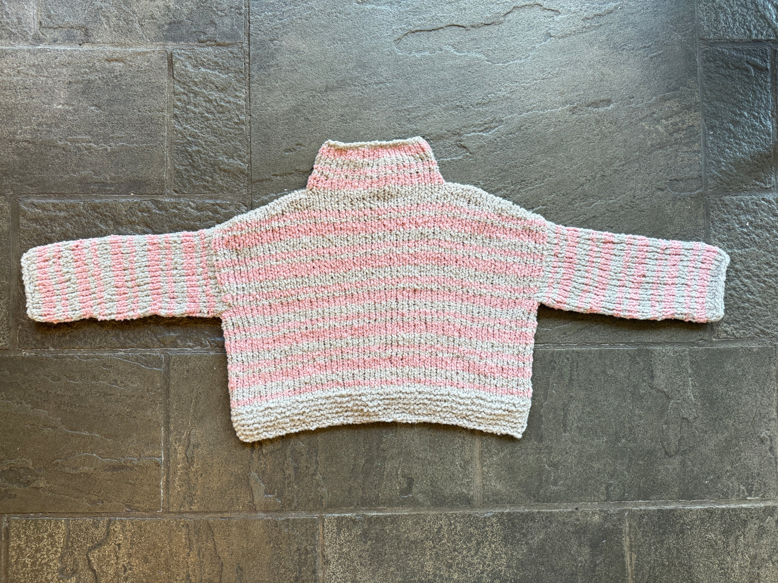 Serenity Striped Sweater ~ Peony / Go with the Flow Sample 29