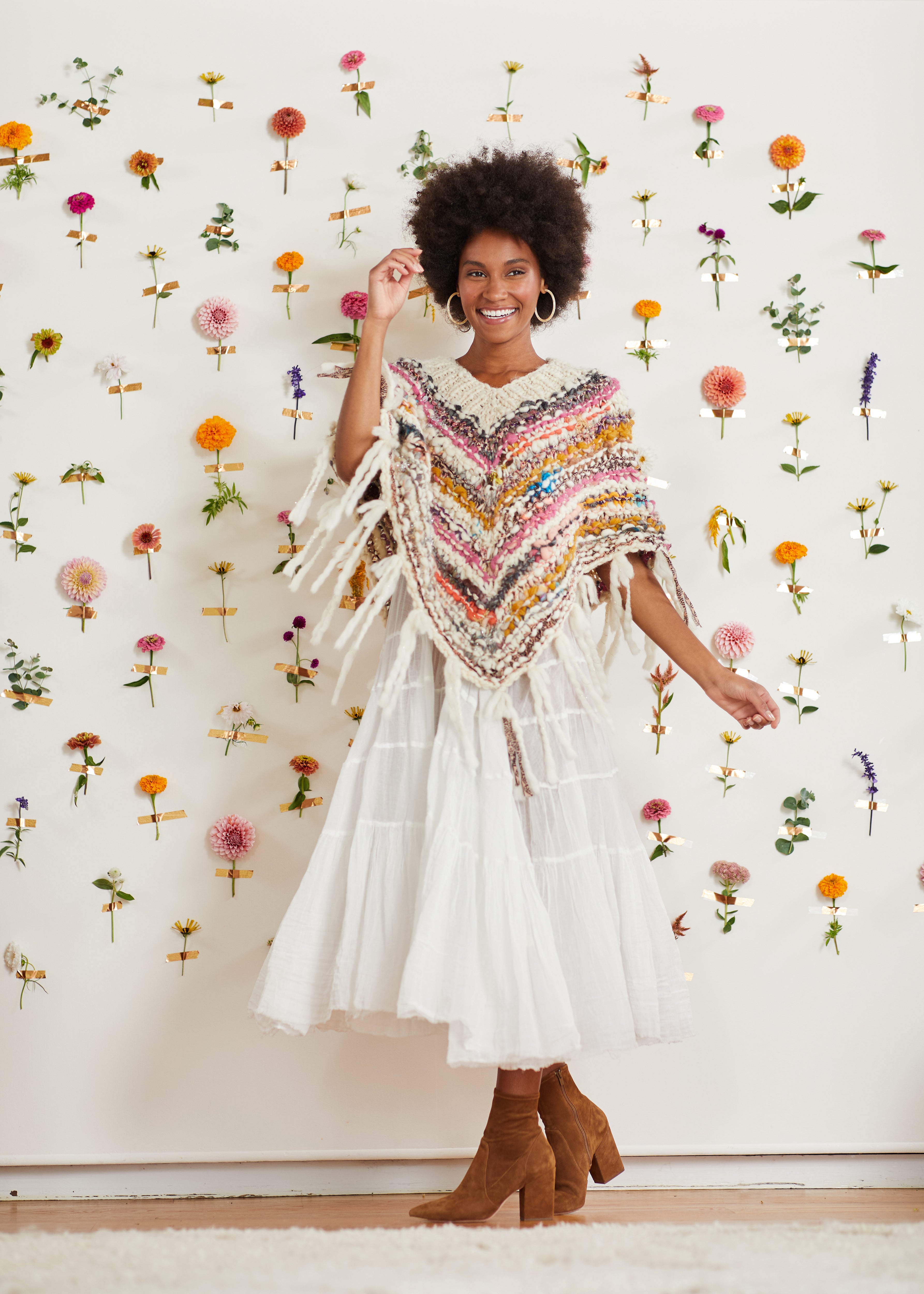 Shake Your Groove Thing Poncho Pattern – Knit Collage