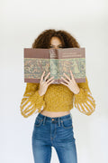 Shakespeare in the Park Sweater ~ Honeysuckle / Lavender Dust Sample 10