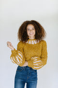 Shakespeare in the Park Sweater ~ Honeysuckle / Lavender Dust Sample 10