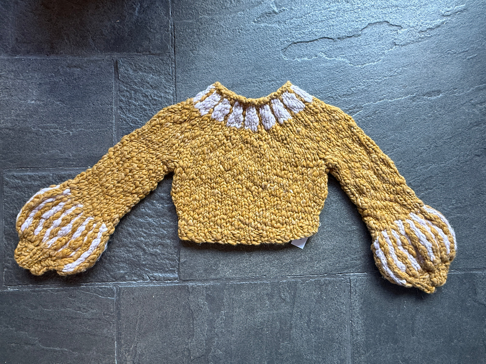 Shakespeare in the Park Sweater ~ Honeysuckle / Lavender Dust Sample 10