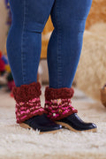 Tuwenia's Chunky Shawlette and Boot Warmers