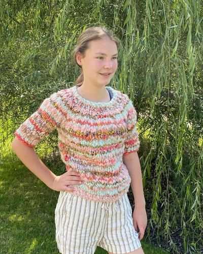 Kids Kaleidoscope Sweater ~ Knitalong Kit