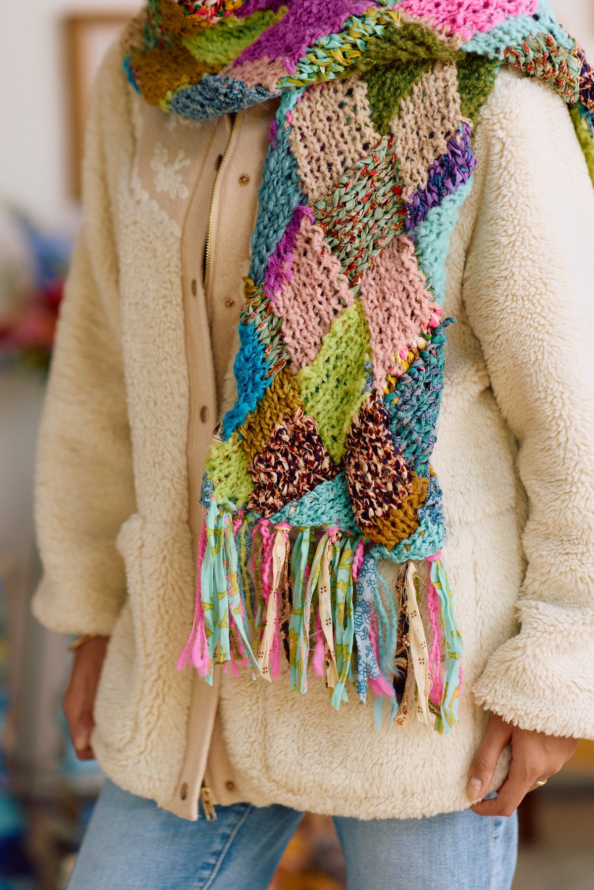 Grateful Threads Scarf ~ Knitalong Pattern