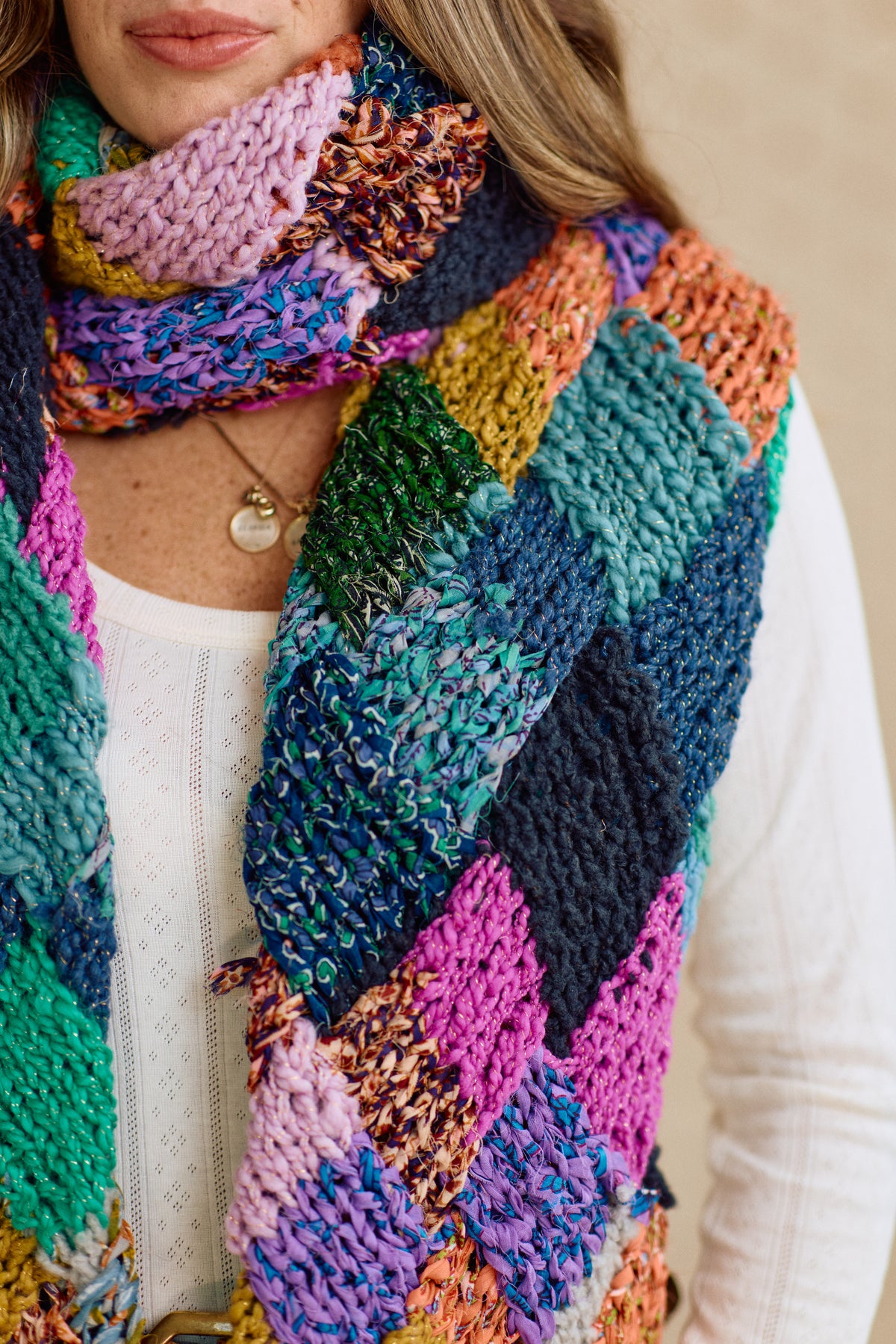 Grateful Threads Scarf ~ Knitalong Pattern