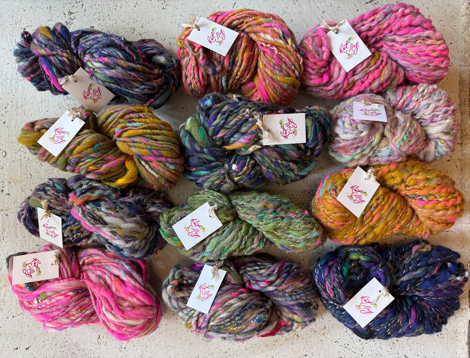 Skein Bundle ~ 12 Full Skeins Handmade Studio 54