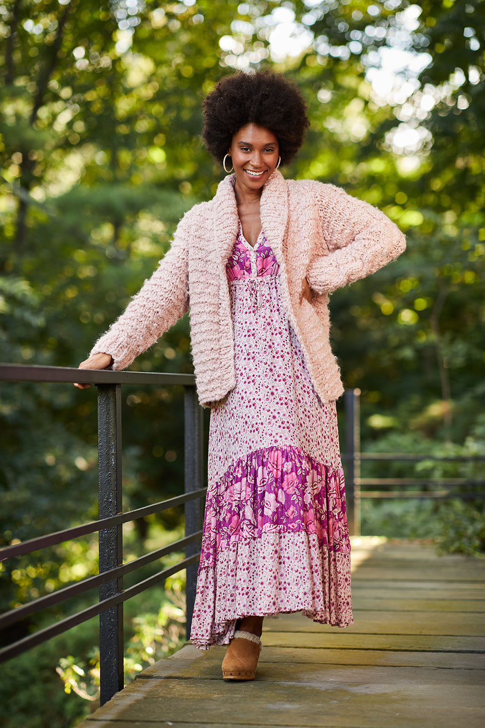 【新品タグ付】23AW　Nordic Collage Knit Cardigan DISCOVERED Nordic Collage Knit Cardigan