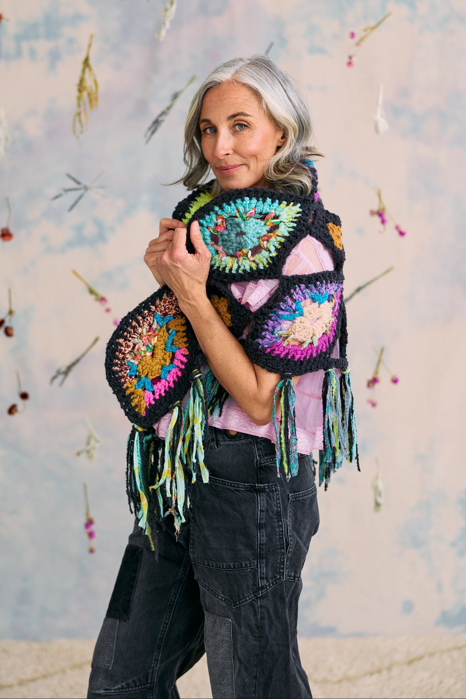 Stained Glass Crochet Shawl Kit