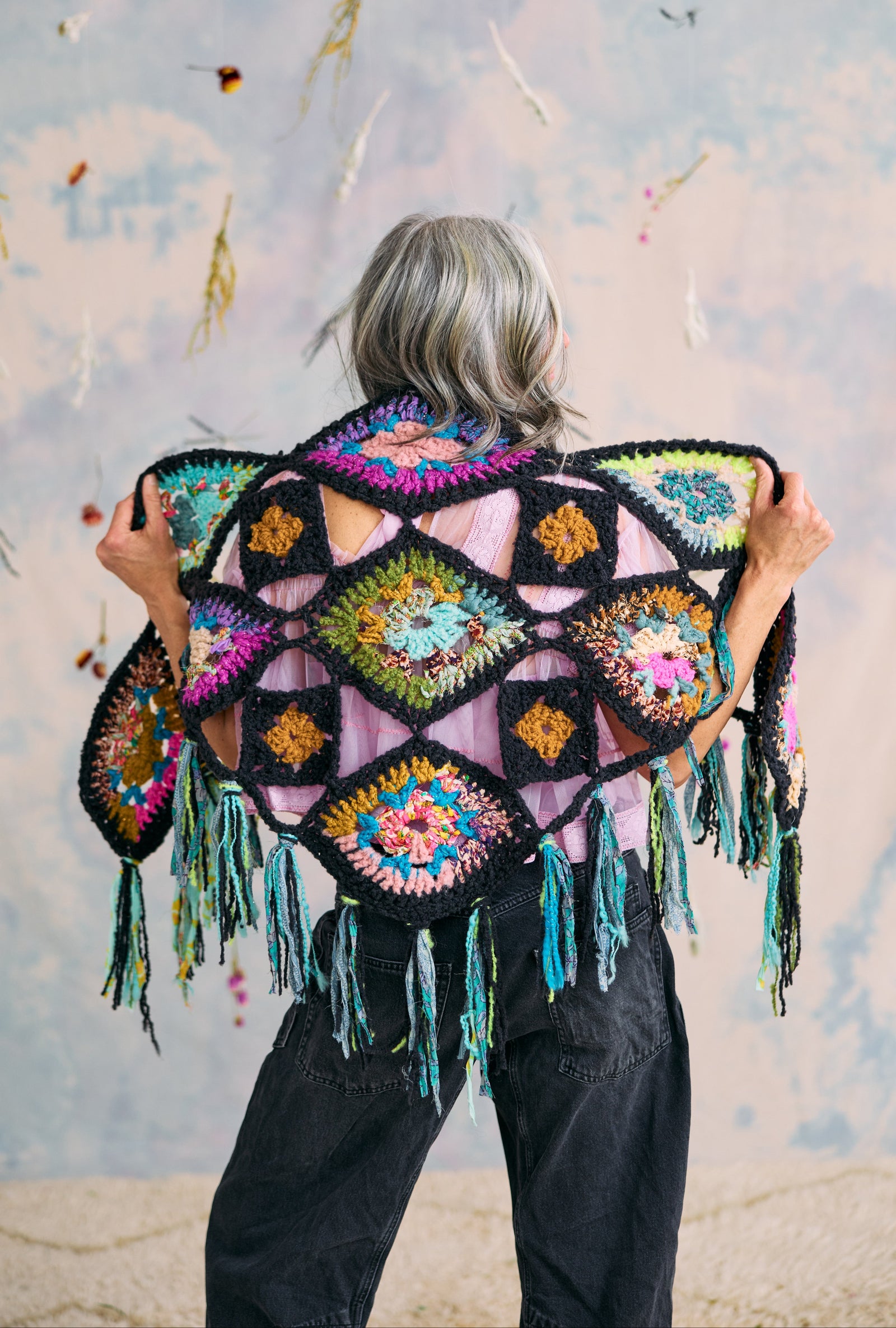 Stained Glass Crochet Shawl Kit