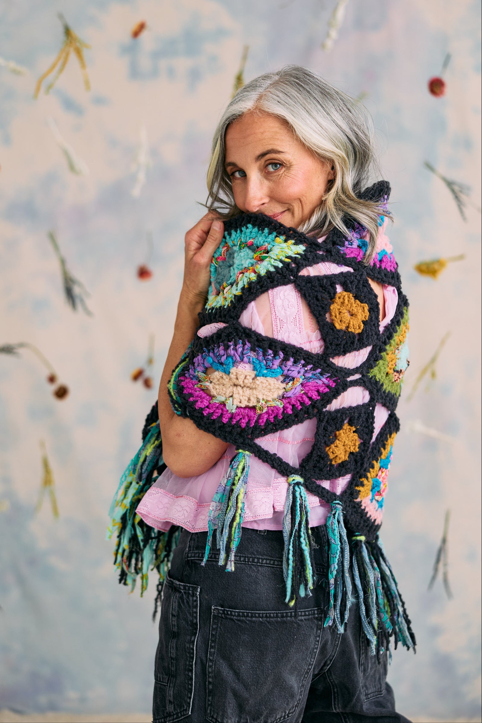 Stained Glass Crochet Shawl Kit