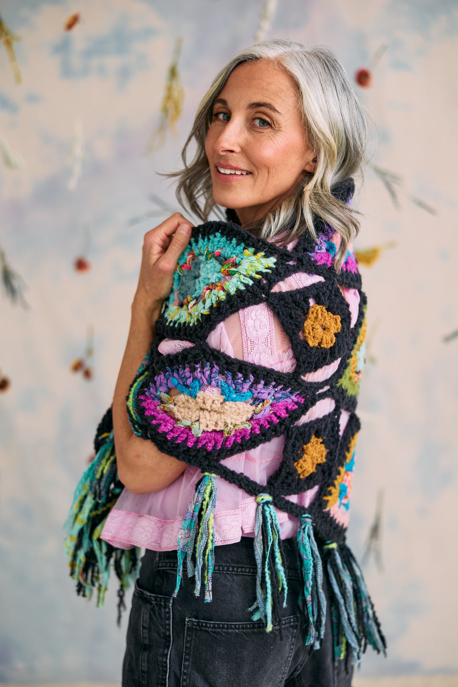Stained Glass Crochet Shawl Kit