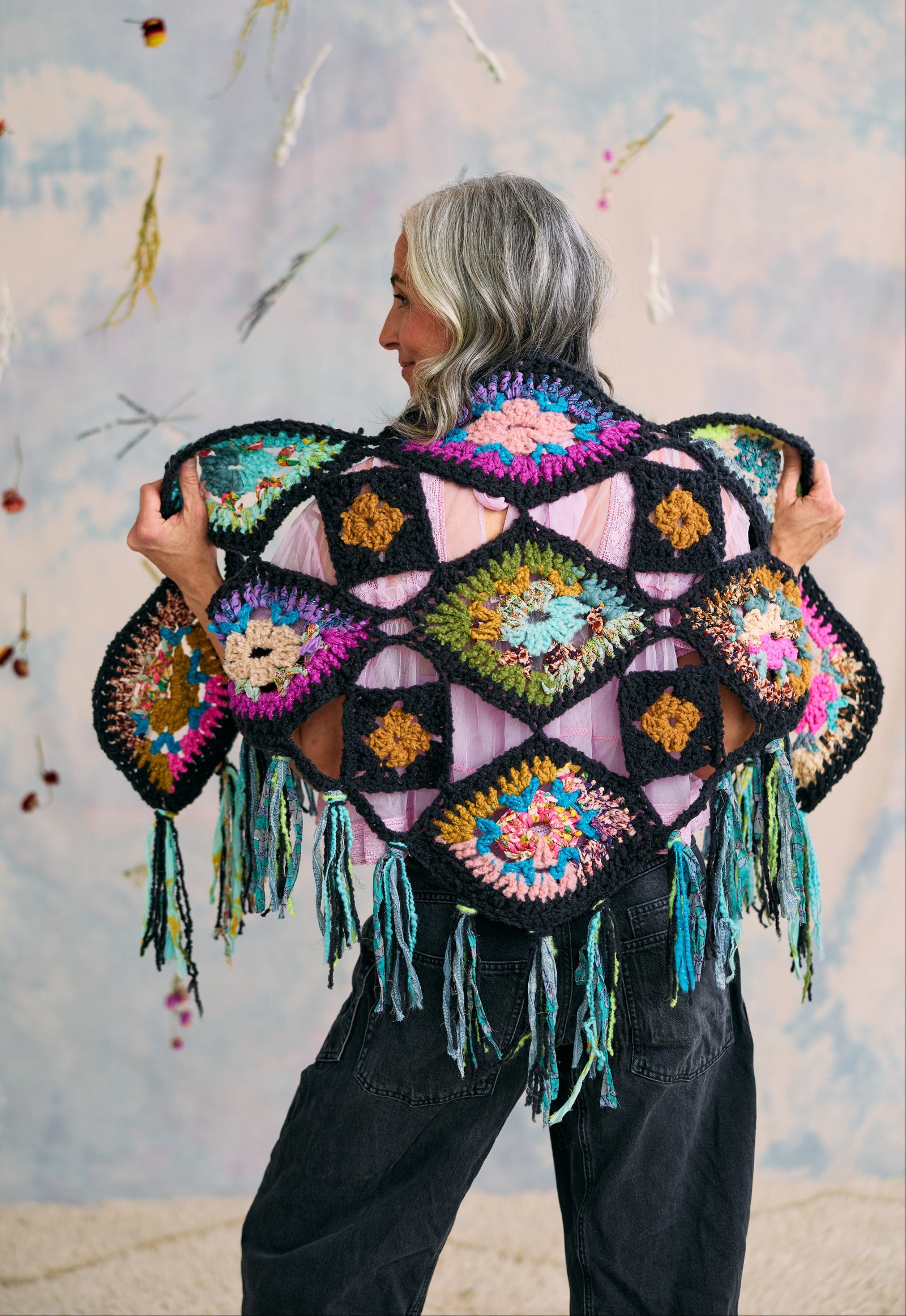 Stained Glass Crochet Shawl Kit