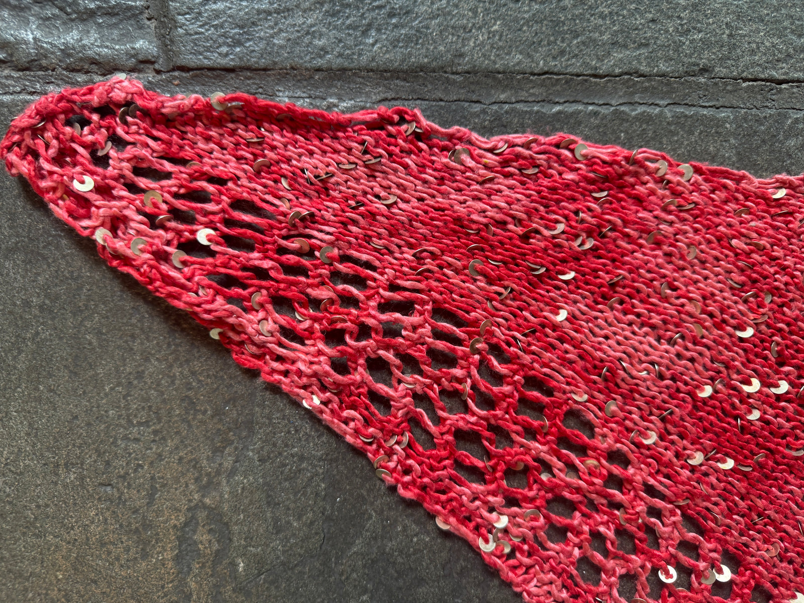 SOLD Stargazing Shawlette ~ Stargazer Silk Sample 85