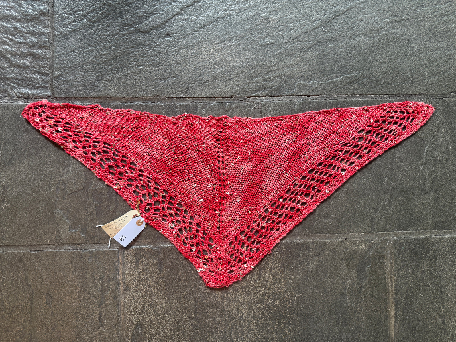 SOLD Stargazing Shawlette ~ Stargazer Silk Sample 85