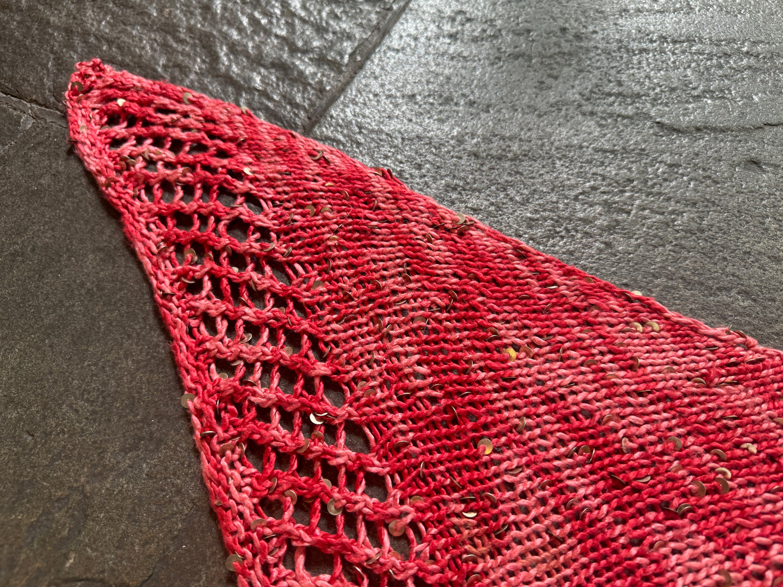 SOLD Stargazing Shawlette ~ Stargazer Silk Sample 85