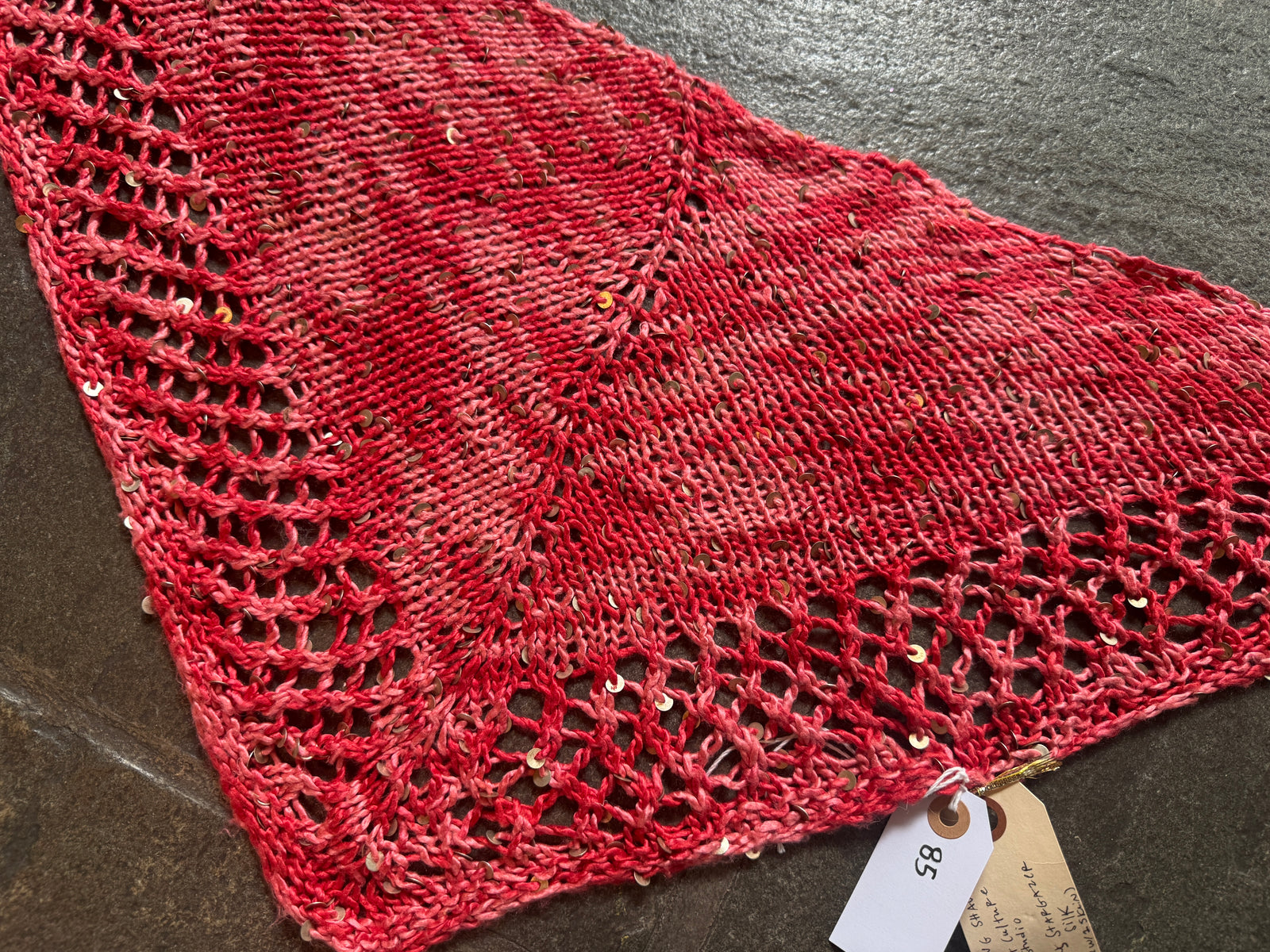SOLD Stargazing Shawlette ~ Stargazer Silk Sample 85