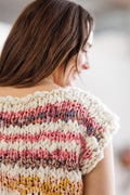 Summer Sweetness Sweater ~ French Vanilla / Rose Darling Sample 7