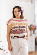Summer Sweetness Sweater ~ French Vanilla / Rose Darling Sample 7