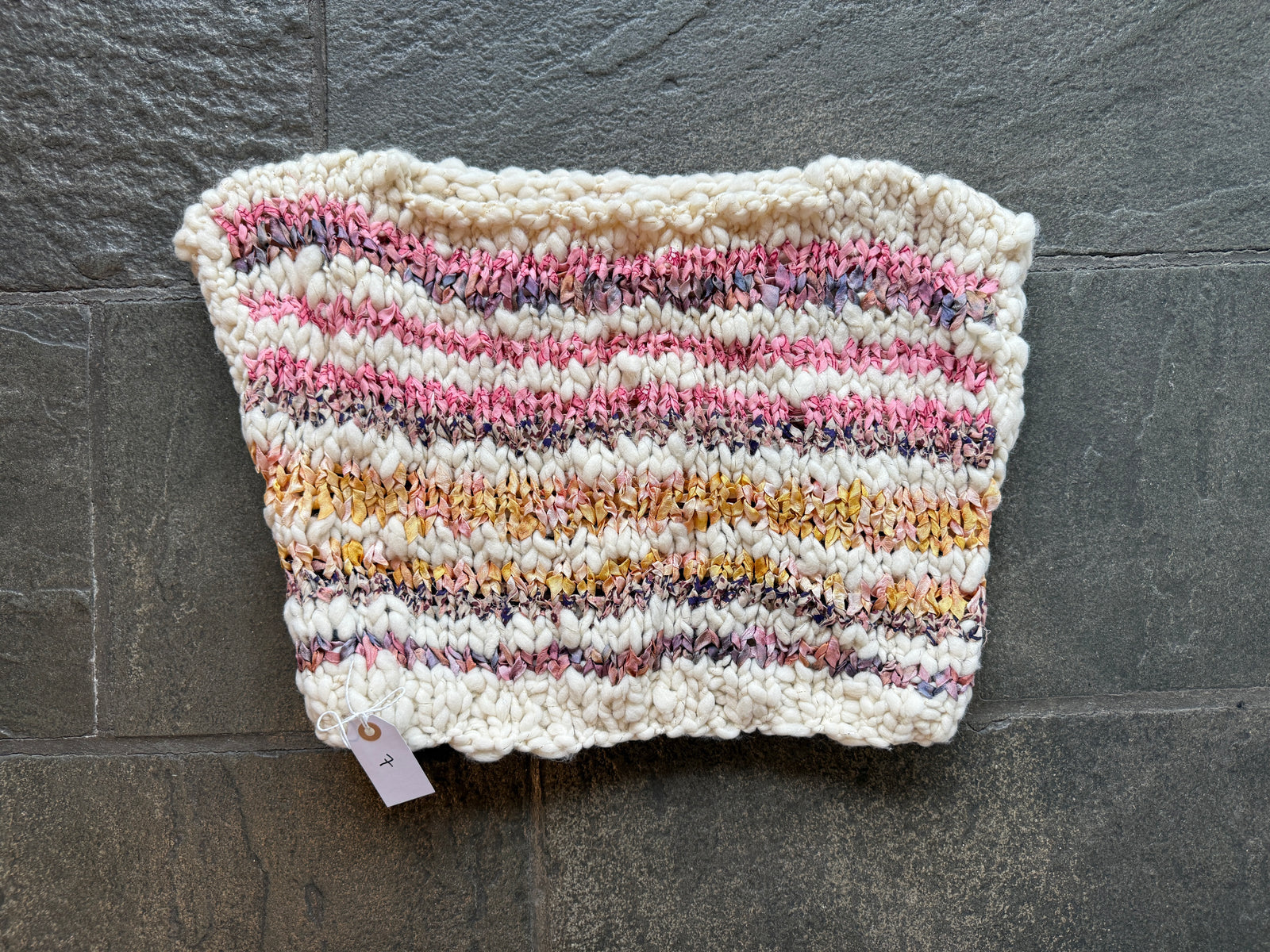 Summer Sweetness Sweater ~ French Vanilla / Rose Darling Sample 7