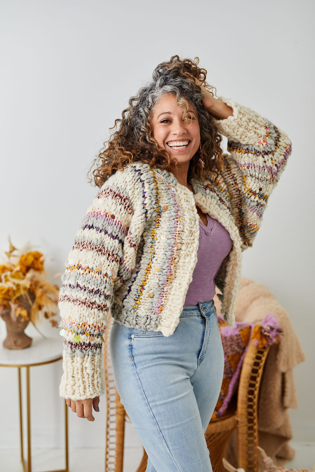 Sunbeam Stripe Cardi Kit Mixed Minis – Knit Collage