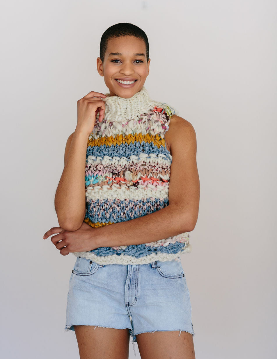 Knit Collage Sunwoven Tank Sweater Pattern