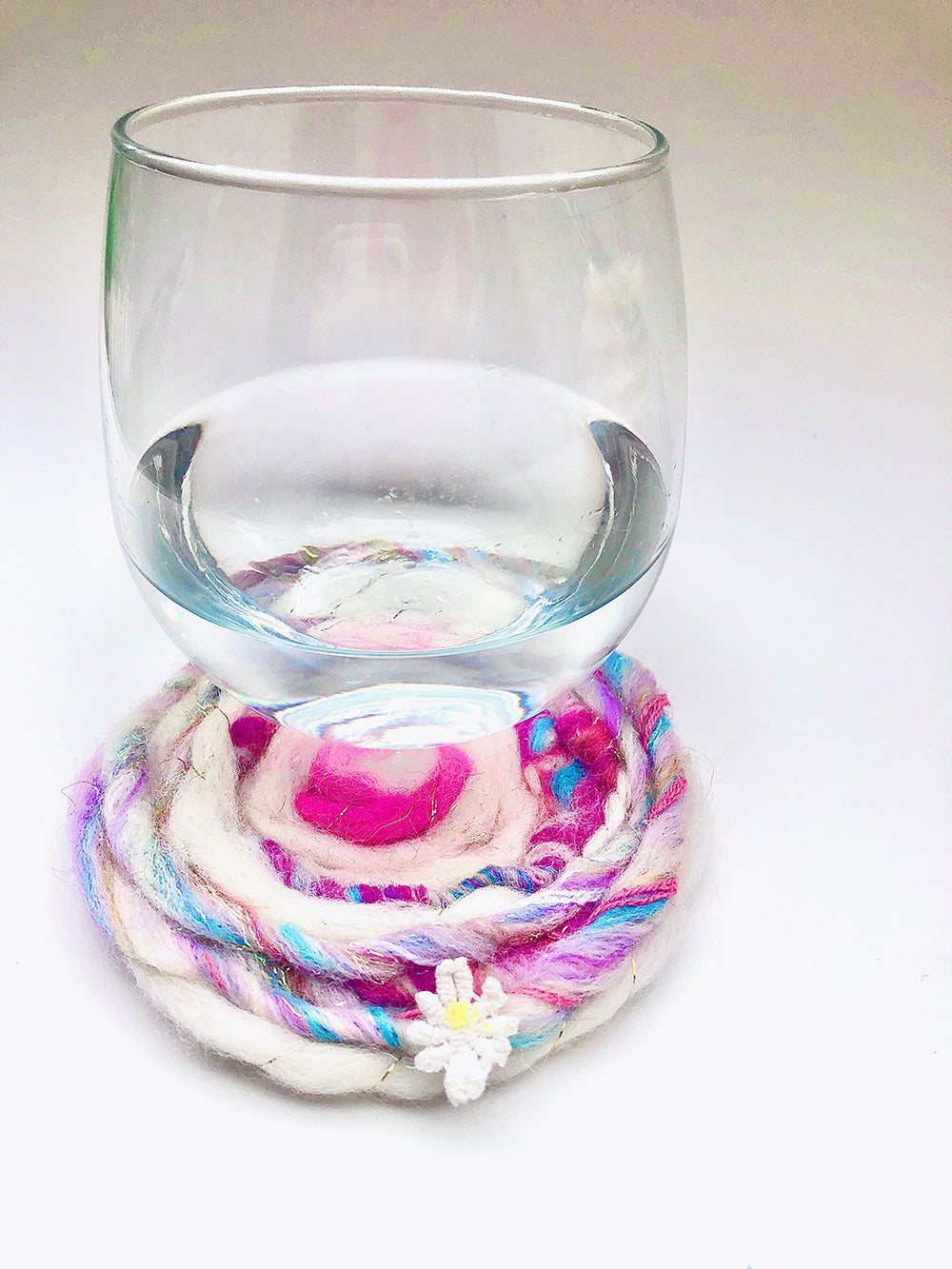 Swirly Felted Coasters Pattern