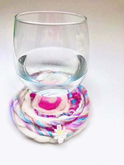 Swirly Felted Coasters Pattern