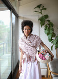 Tambourine Wrap ~ Lavender Dust / Blush Happy Sample 11