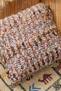 Close up of the back of pillow.