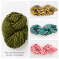 Plaid Happy Sweater without Vertical Plaid Yarn ~ Knitalong Kit