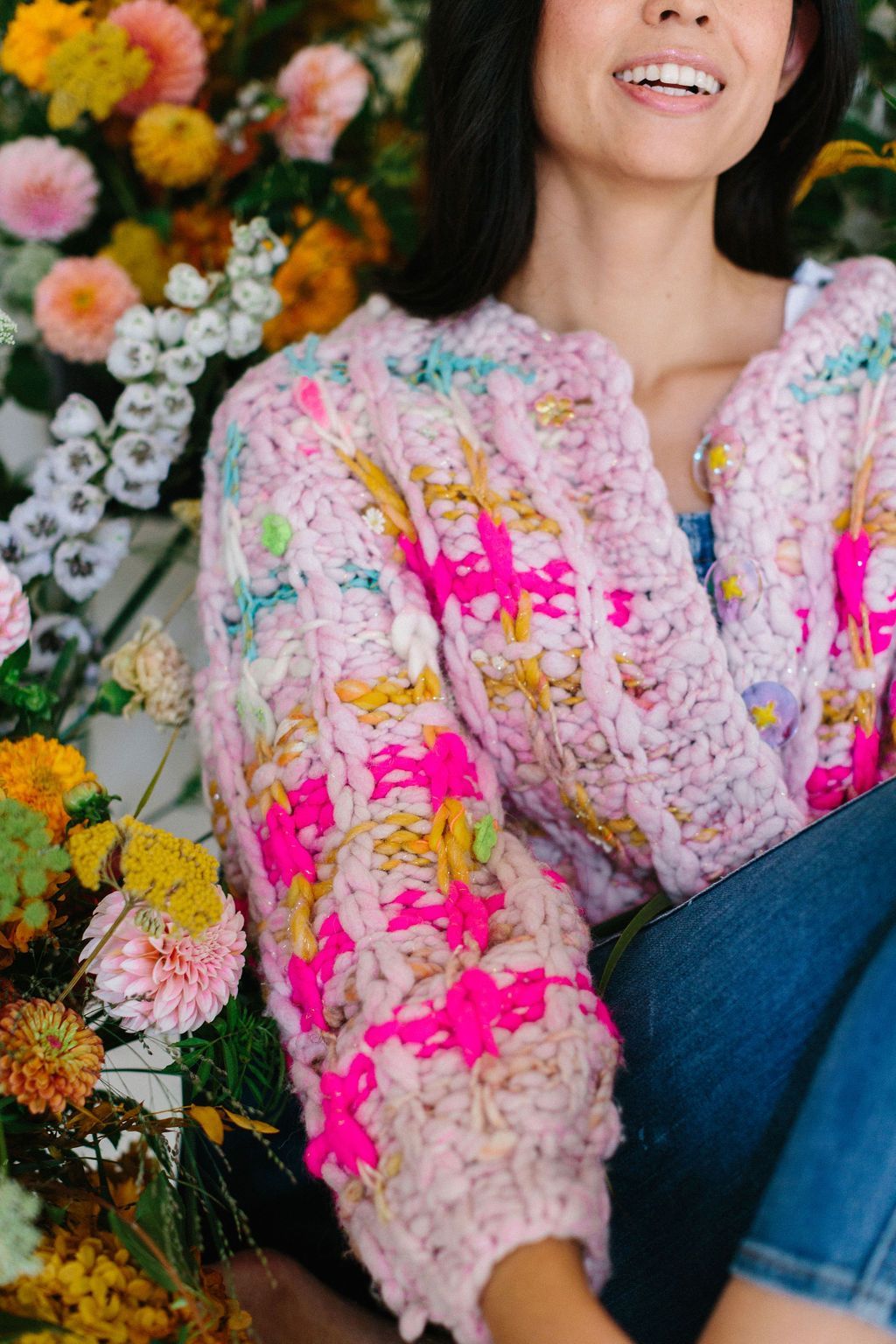 mideal 【plaid pattern cardigan PINK】 mideal 【plaid pattern cardigan PINK】 107326.Make-Your-Day-Hot-Pink-