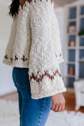 Exhale Sweater ~ French Vanilla / Sierra Redwood Sample 16