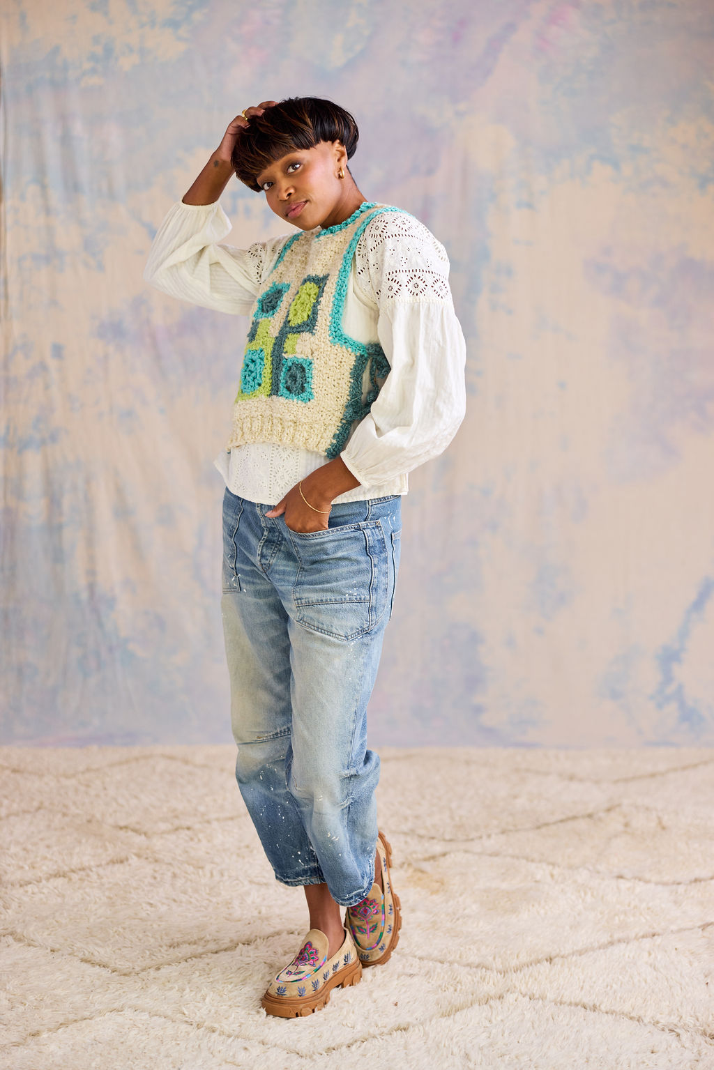 Wandering Patch Vest Pattern
