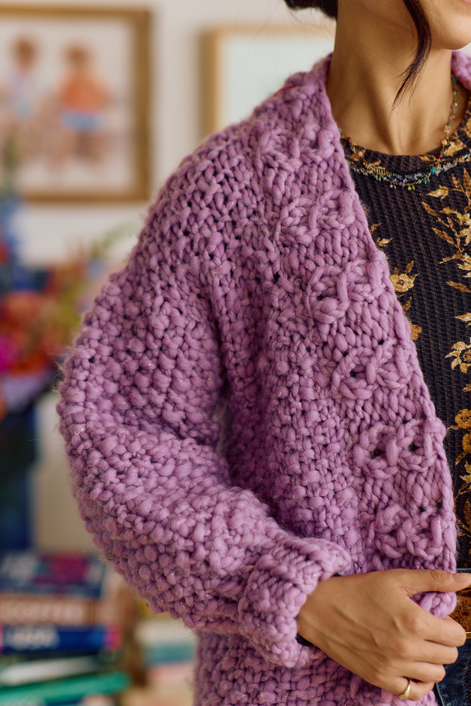 Wandering Vine Cardi Full Length ~ Knitalong Kit
