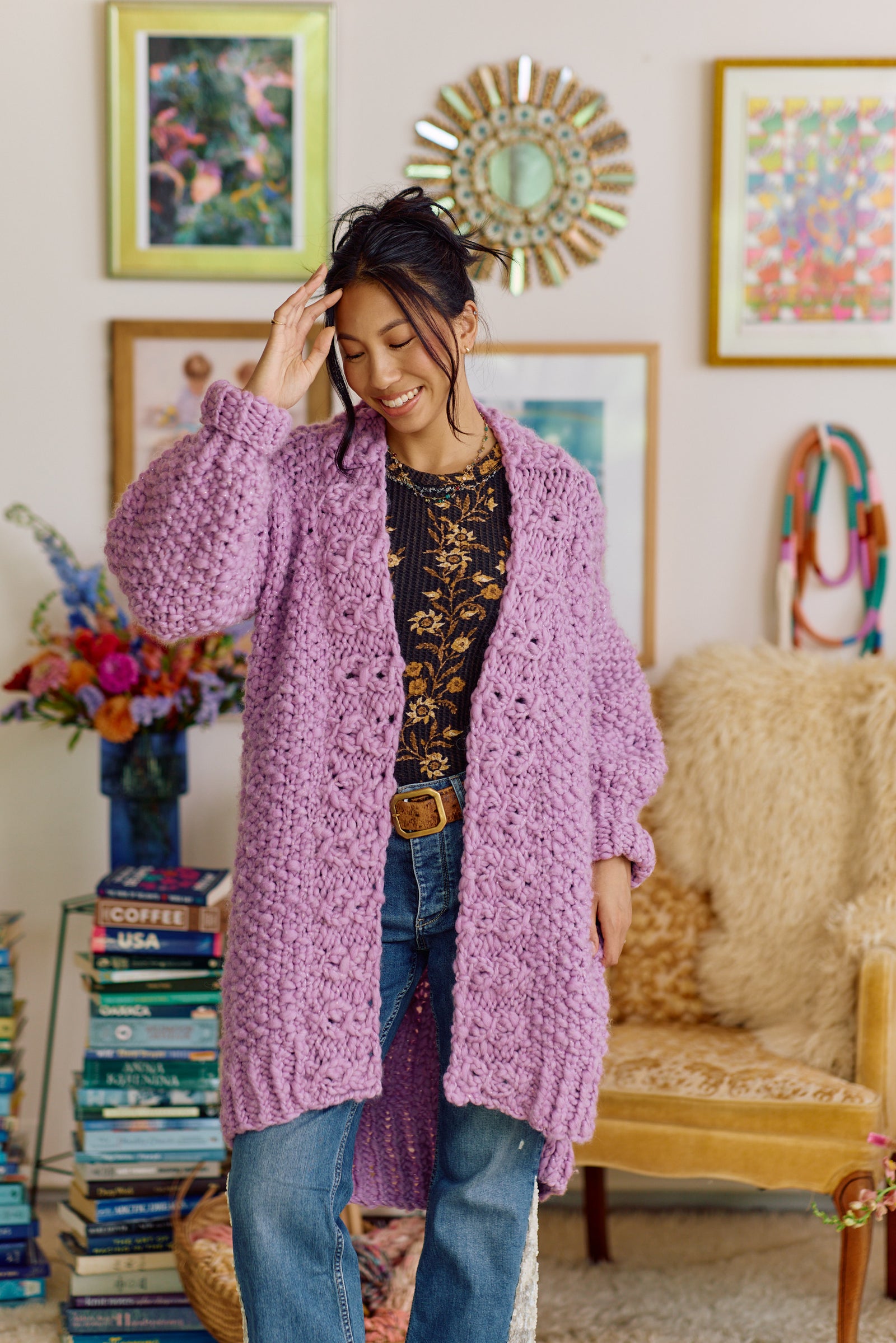 Wandering Vine Cardi Full Length ~ Knitalong Kit