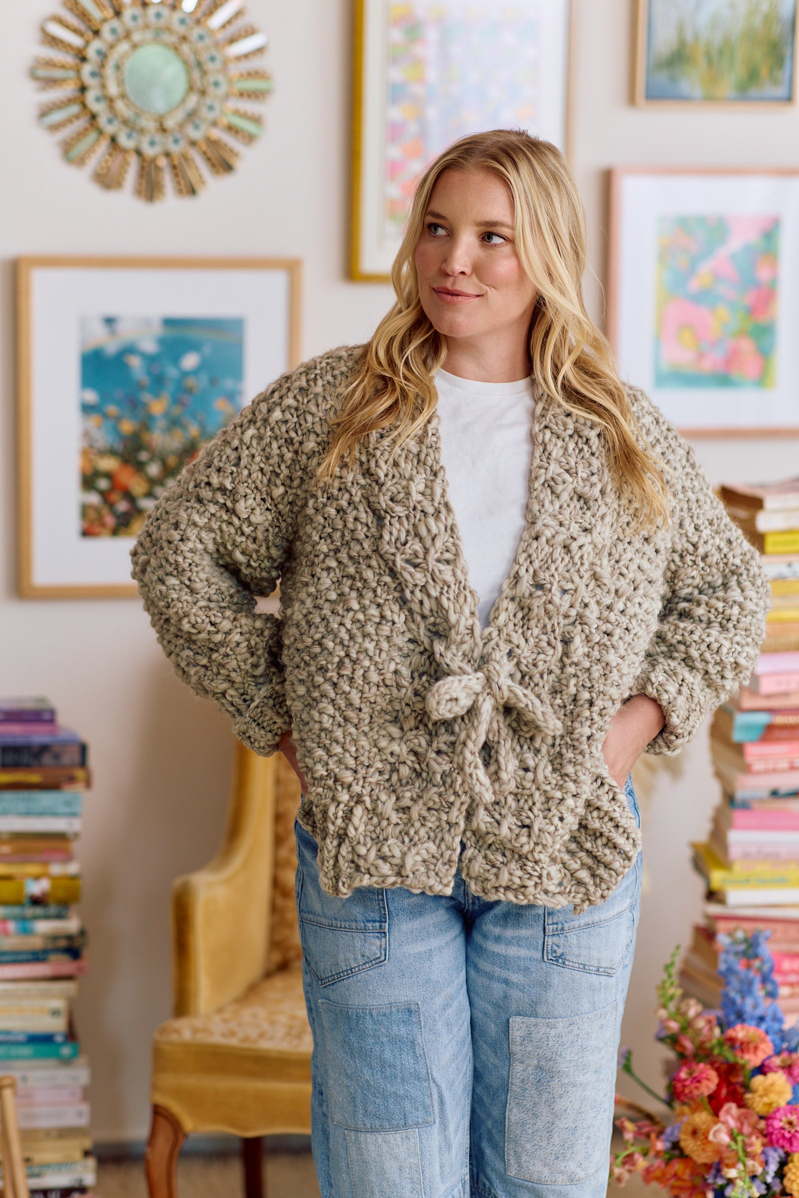 Wandering Vine Cardi Short Length ~ Knitalong Kit