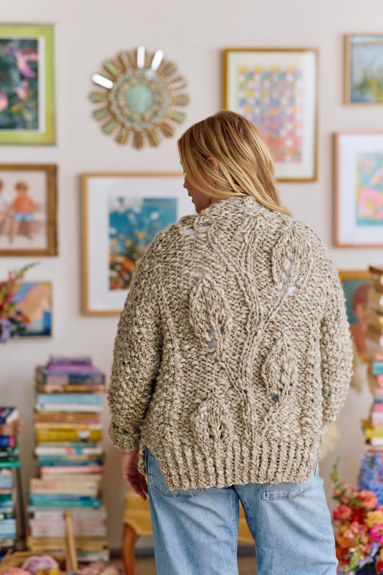 Wandering Vine Cardi Short Length ~ Knitalong Kit