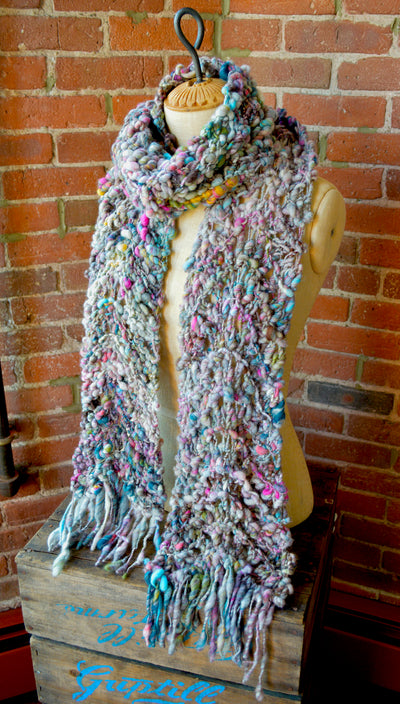 Wavy Feather Scarf Pattern