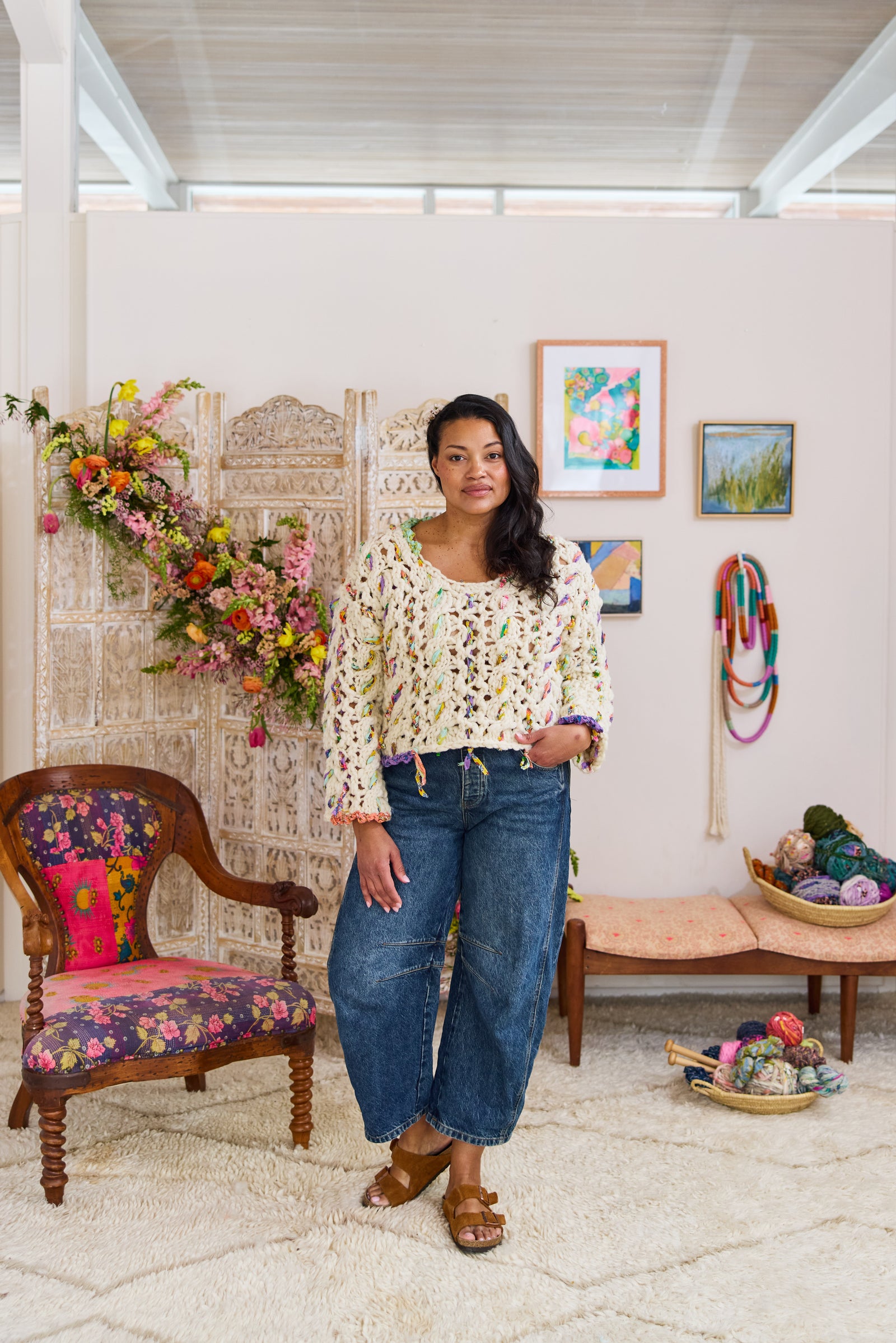 Wildflower Trellis Sweater ~ Knitalong Kit