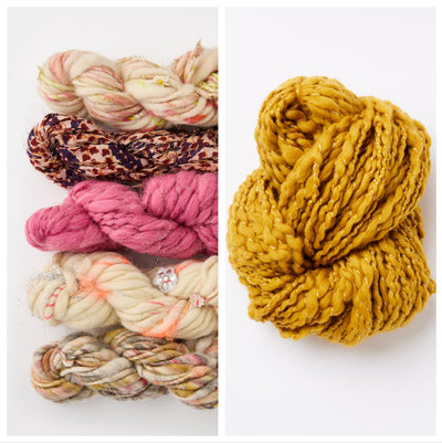 Bonfire Crescent Shawl Kit