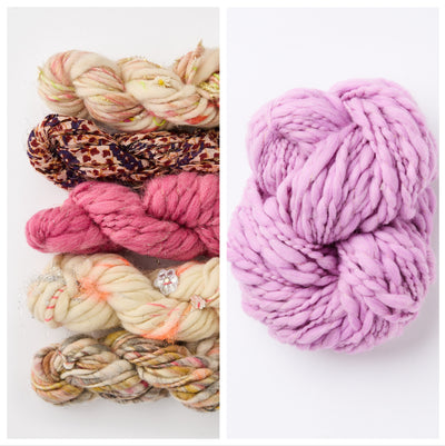Bonfire Crescent Shawl Kit
