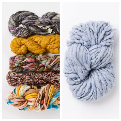 Bonfire Crescent Shawl Kit