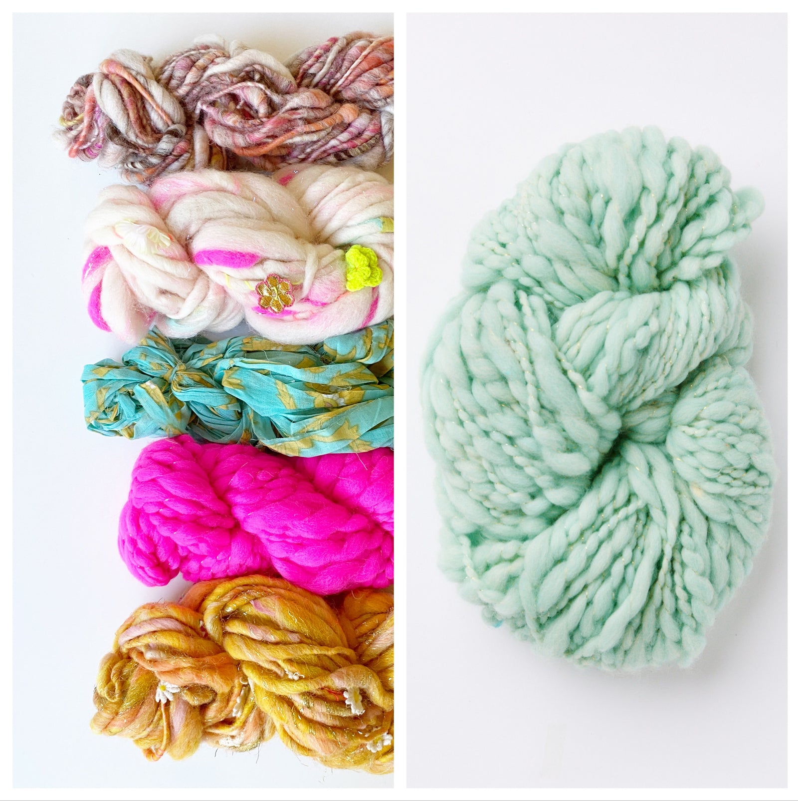 Bonfire Crescent Shawl Kit