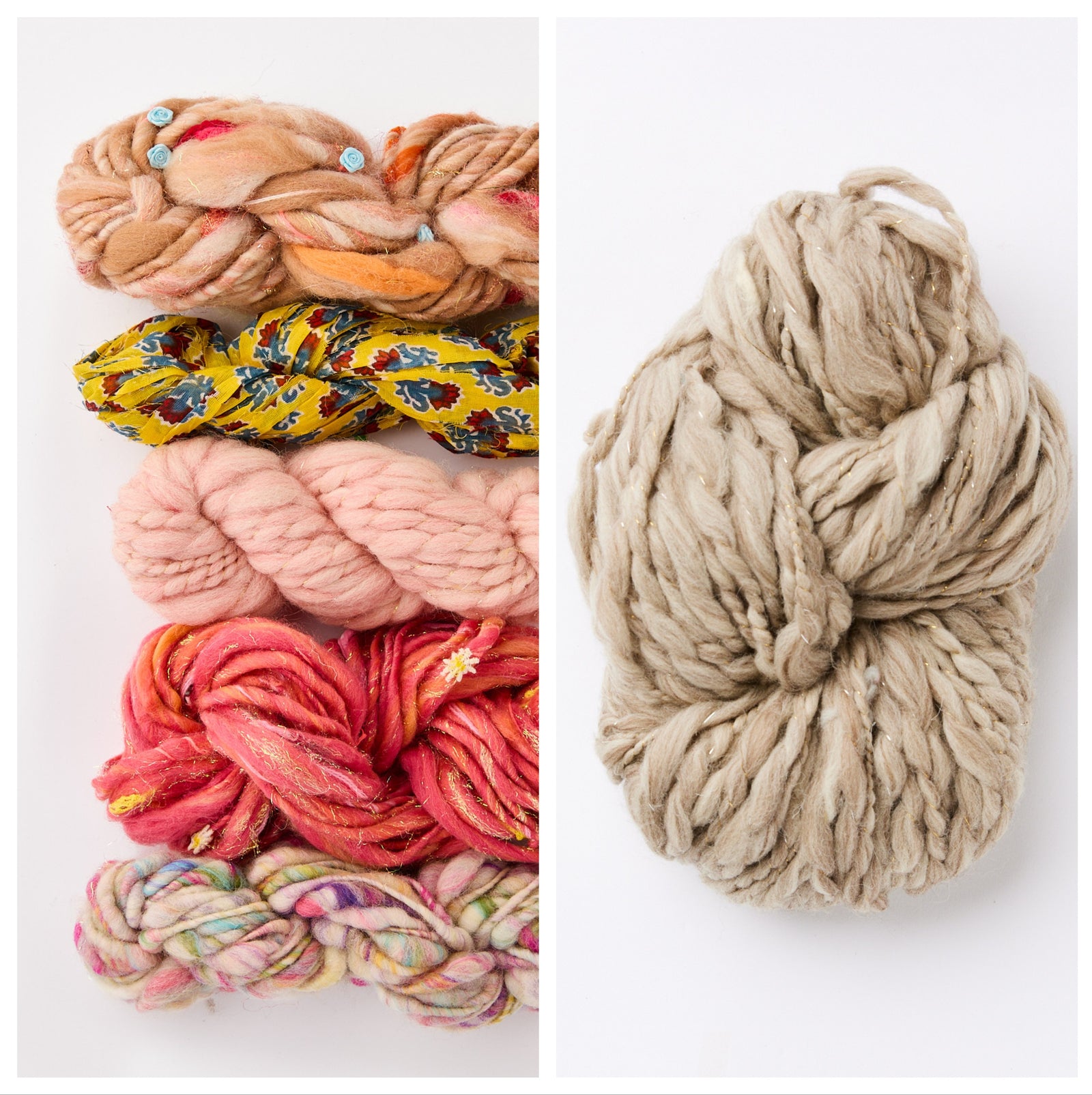 Bonfire Crescent Shawl Kit