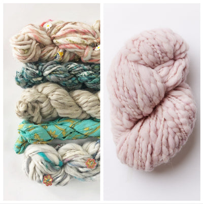 Bonfire Crescent Shawl Kit