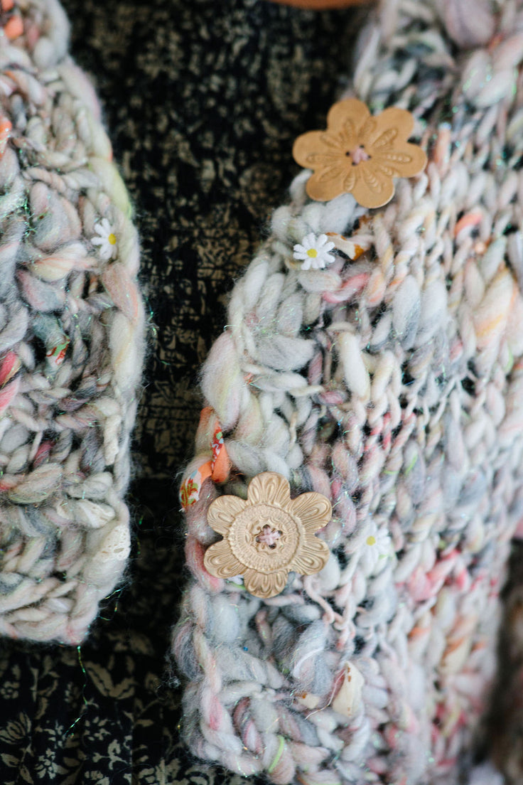 Flower Bronze Buttons
