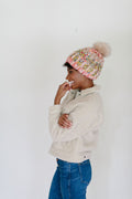 Big Sky Brioche Hat Pattern Knit Collage