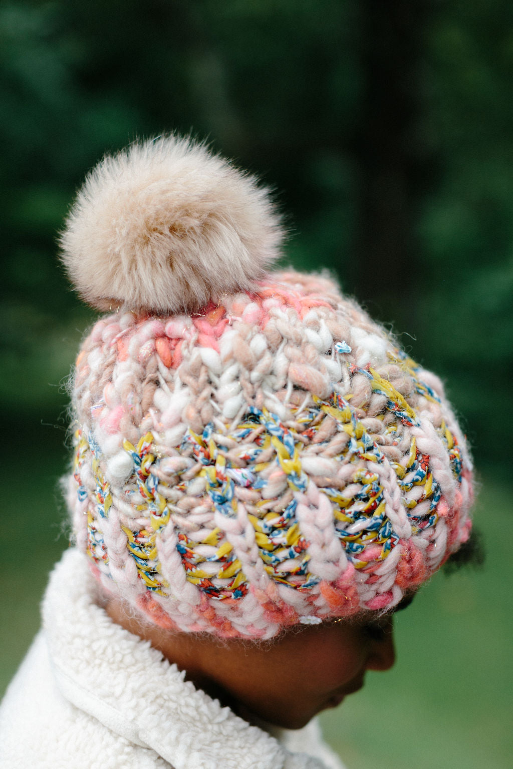 Big Sky Brioche Hat Pattern Knit Collage